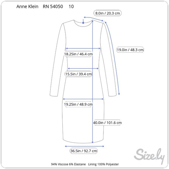 Woman's Anne Klein Dark Heather Gray Dress Goldtone Chain Belt size 10 - Picture 11 of 11